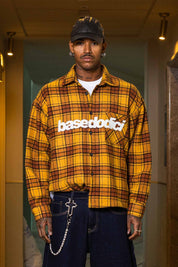 Flanella Shirt "WORLD TOUR" Yellow - BASEDODICI®