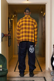 Flanella Shirt "WORLD TOUR" Yellow - BASEDODICI®