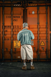 Fleece Jorts "LAST DELIVERY" DoubleLayer Cream - BASEDODICI®