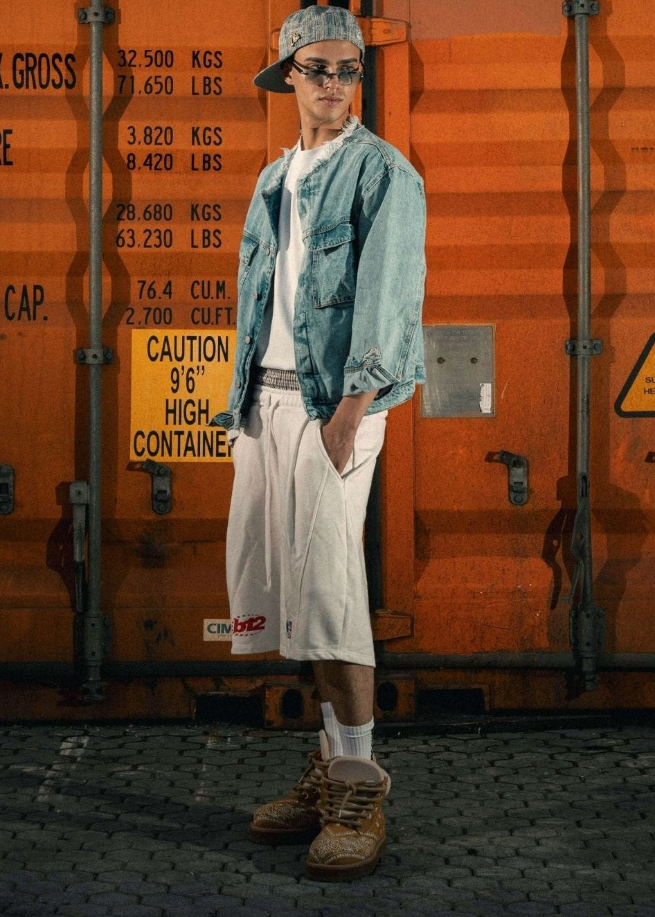 Fleece Jorts "LAST DELIVERY" DoubleLayer Cream - BASEDODICI®