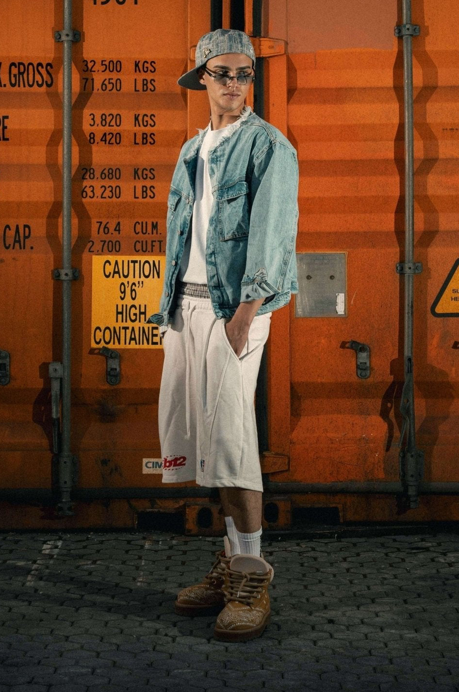 Fleece Jorts "LAST DELIVERY" DoubleLayer Cream - BASEDODICI®