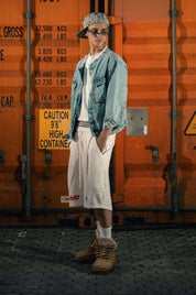 Fleece Jorts "LAST DELIVERY" DoubleLayer Cream - BASEDODICI®