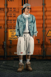 Fleece Jorts "LAST DELIVERY" DoubleLayer Cream - BASEDODICI®
