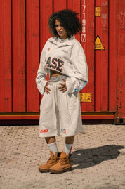 Fleece Jorts "LAST DELIVERY" DoubleLayer Cream - BASEDODICI®