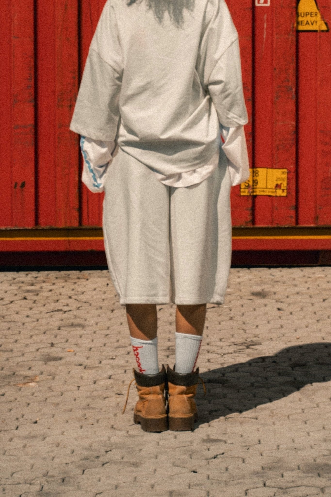 Fleece Jorts "LAST DELIVERY" DoubleLayer Cream - BASEDODICI®