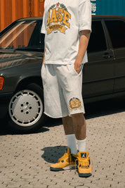 Fleece Jorts "LAST DELIVERY" University AshGrey - BASEDODICI®