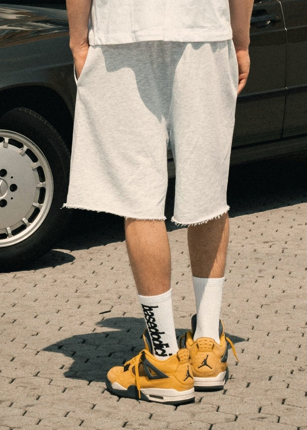Fleece Jorts "LAST DELIVERY" University AshGrey - BASEDODICI®