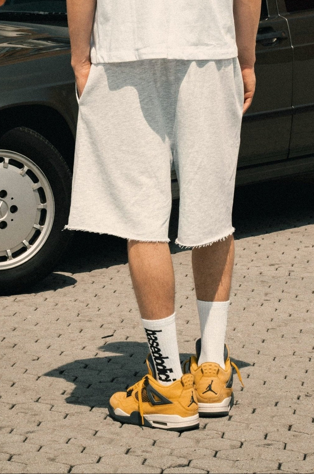 Fleece Jorts "LAST DELIVERY" University AshGrey - BASEDODICI®