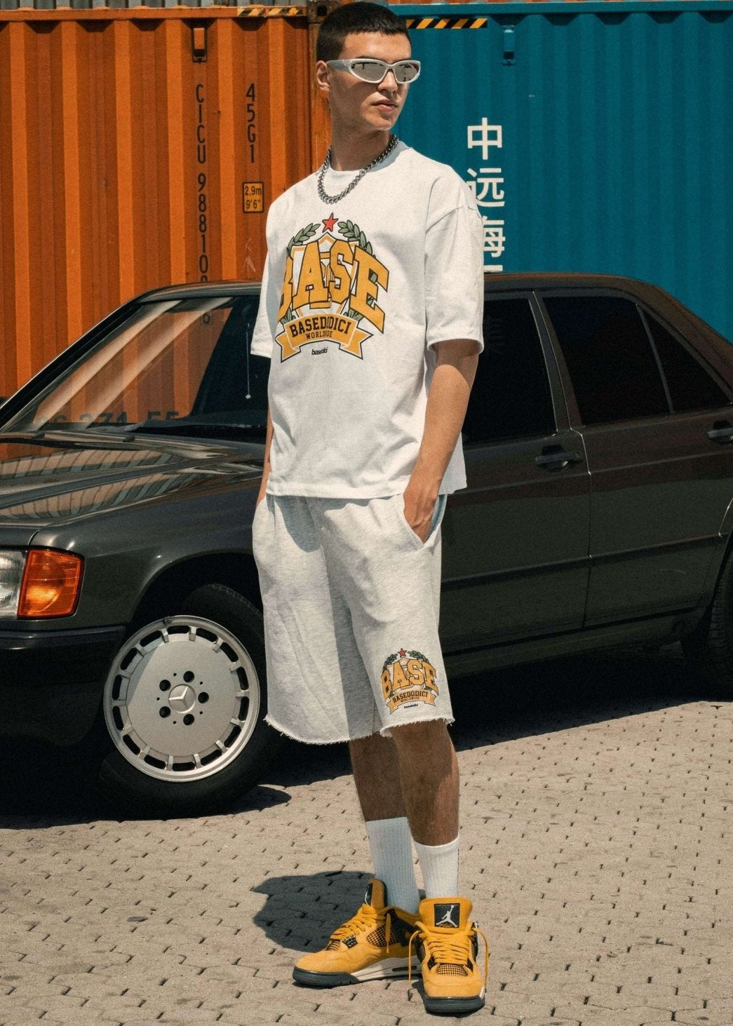 Fleece Jorts "LAST DELIVERY" University AshGrey - BASEDODICI®