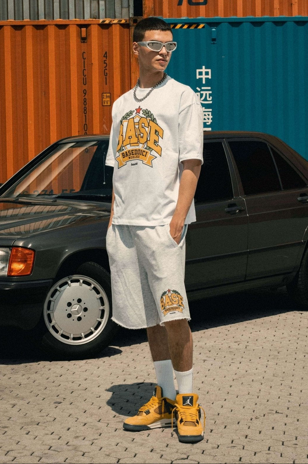 Fleece Jorts "LAST DELIVERY" University AshGrey - BASEDODICI®
