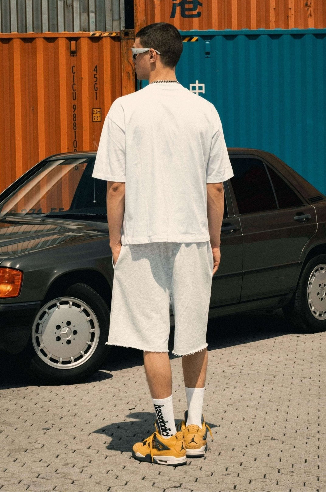 Fleece Jorts "LAST DELIVERY" University AshGrey - BASEDODICI®