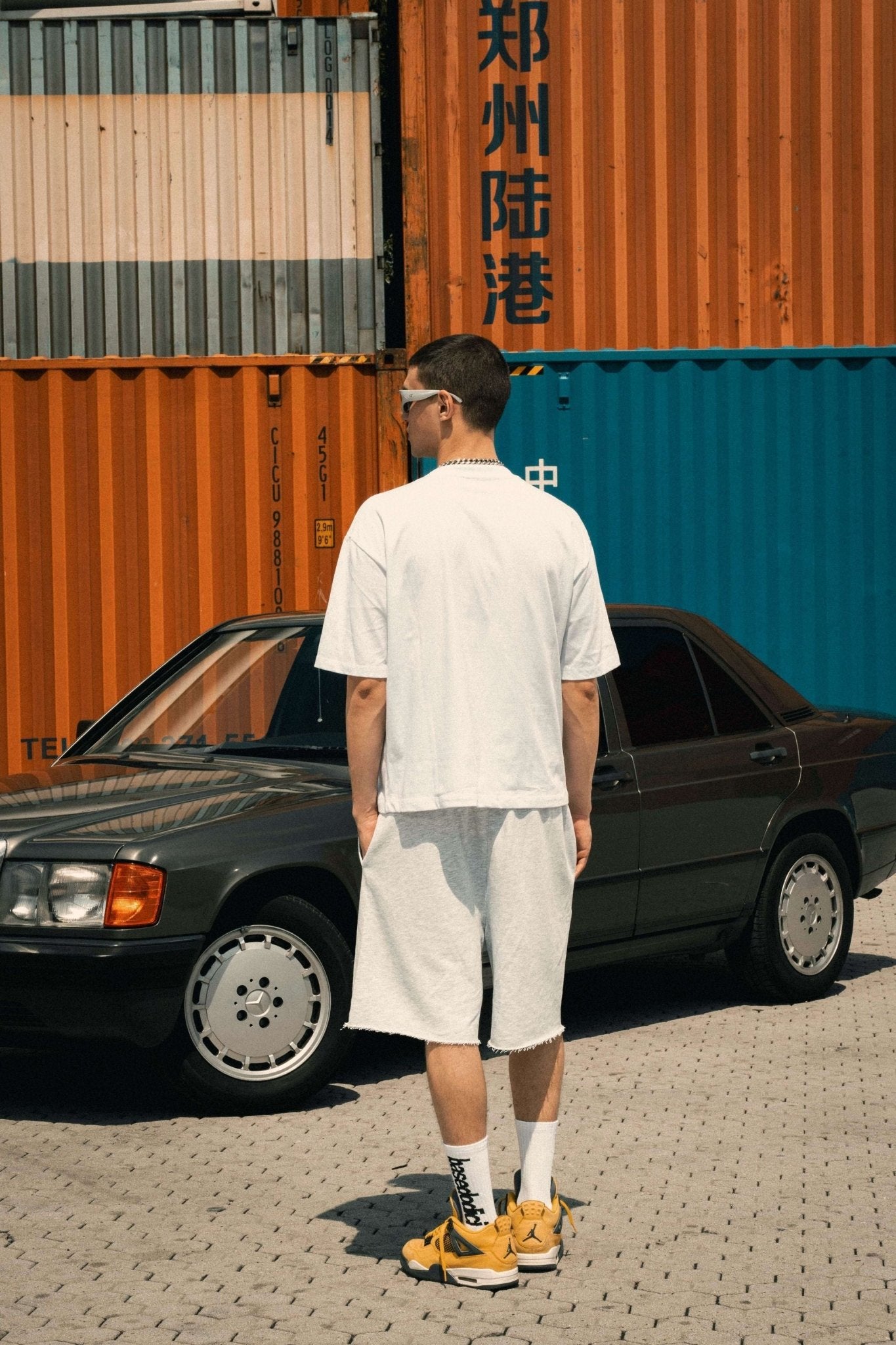 Fleece Jorts "LAST DELIVERY" University AshGrey - BASEDODICI®