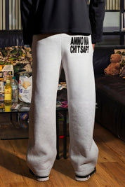 Fleece Pants "AMMO" CHI'T'SAP AshGrey/ScriptBlack - BASEDODICI®