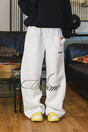 Fleece Pants "AMMO" CHI'T'SAP AshGrey/ScriptBlack - BASEDODICI®