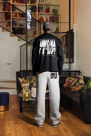 Fleece Pants "AMMO" CHI'T'SAP AshGrey/ScriptBlack - BASEDODICI®