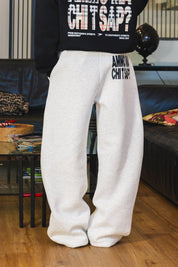 Fleece Pants "AMMO" CHI'T'SAP AshGrey/ScriptBlack - BASEDODICI®