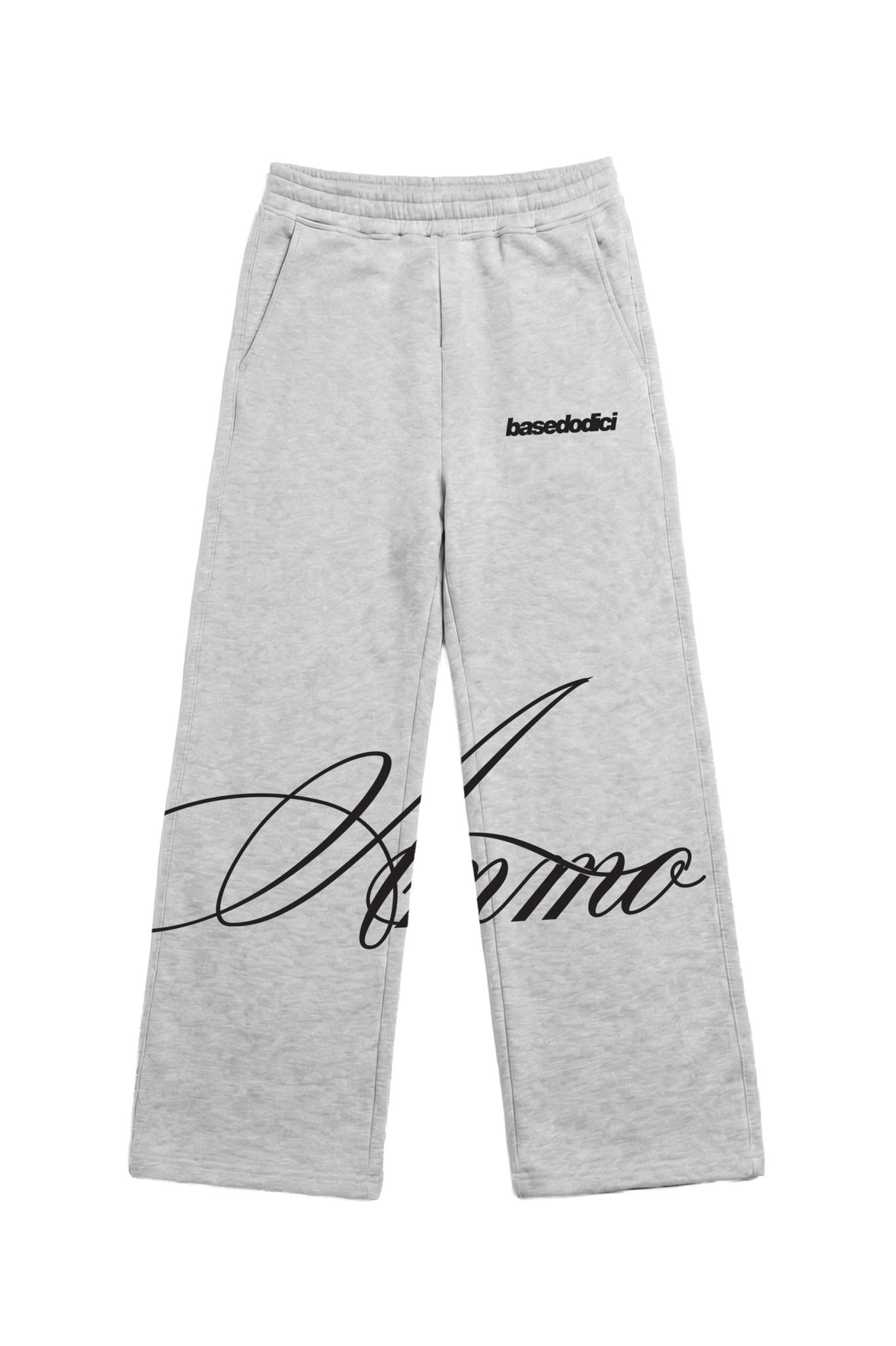 Fleece Pants "AMMO" CHI'T'SAP AshGrey/ScriptBlack - BASEDODICI®