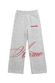 Fleece Pants "AMMO" CHI'T'SAP AshGrey/ScriptRed - BASEDODICI®