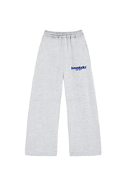 Fleece Pants "COMFY" Front Logo AshGrey/Blue - BASEDODICI®