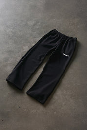 Fleece Pants "COMFY" Front Logo Black/White - BASEDODICI®