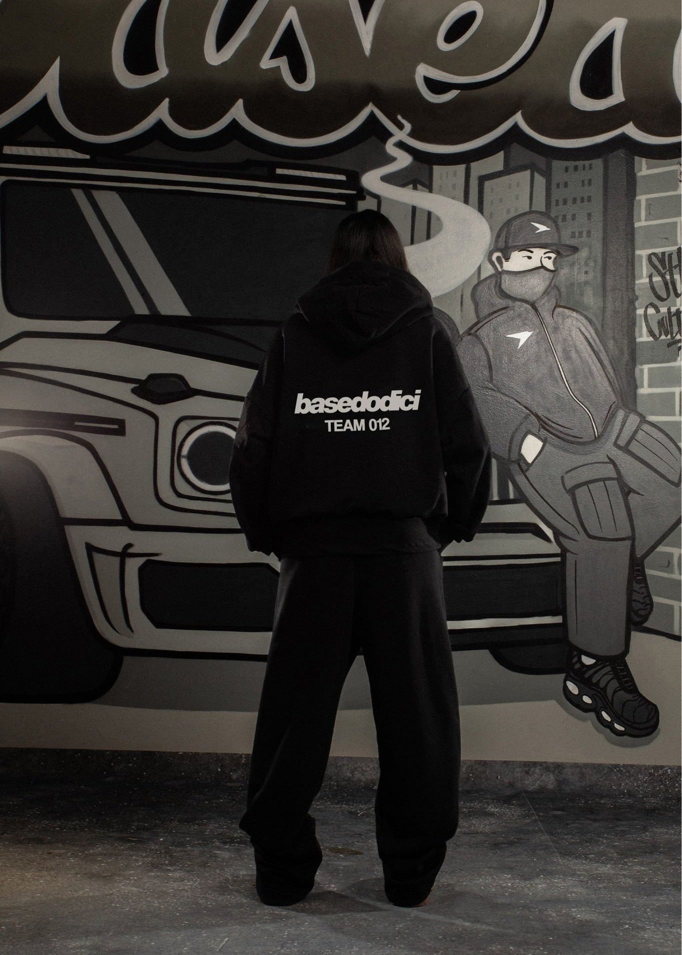 Fleece Pants "COMFY" Team012 Black - BASEDODICI®