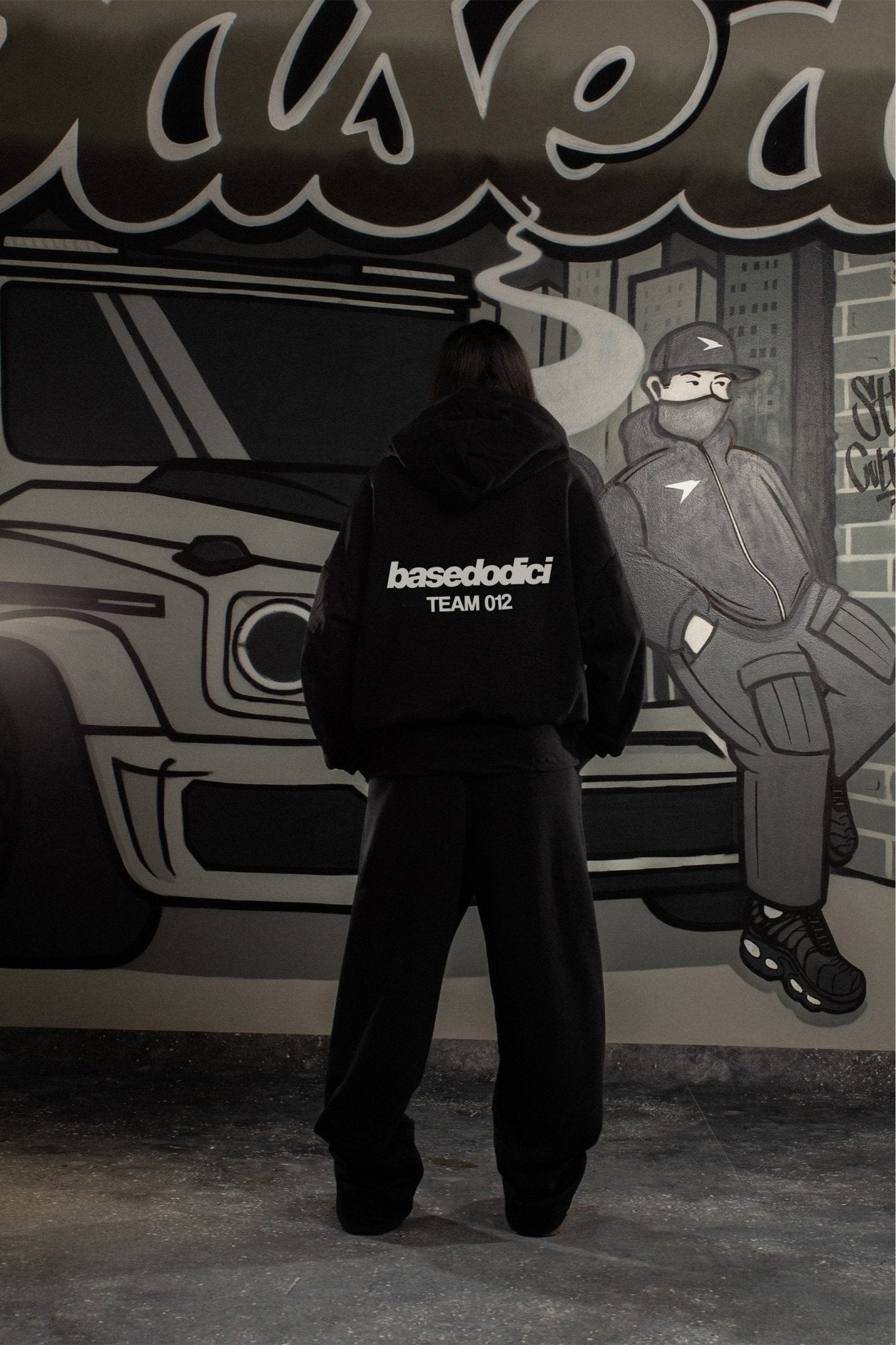 Fleece Pants "COMFY" Team012 Black - BASEDODICI®
