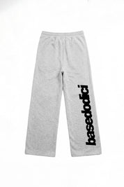 Fleece Pants "COMFY" Vertical Logo AshGrey/Black