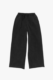 Fleece Pants "COMFY" Vertical Logo Black/White - BASEDODICI®