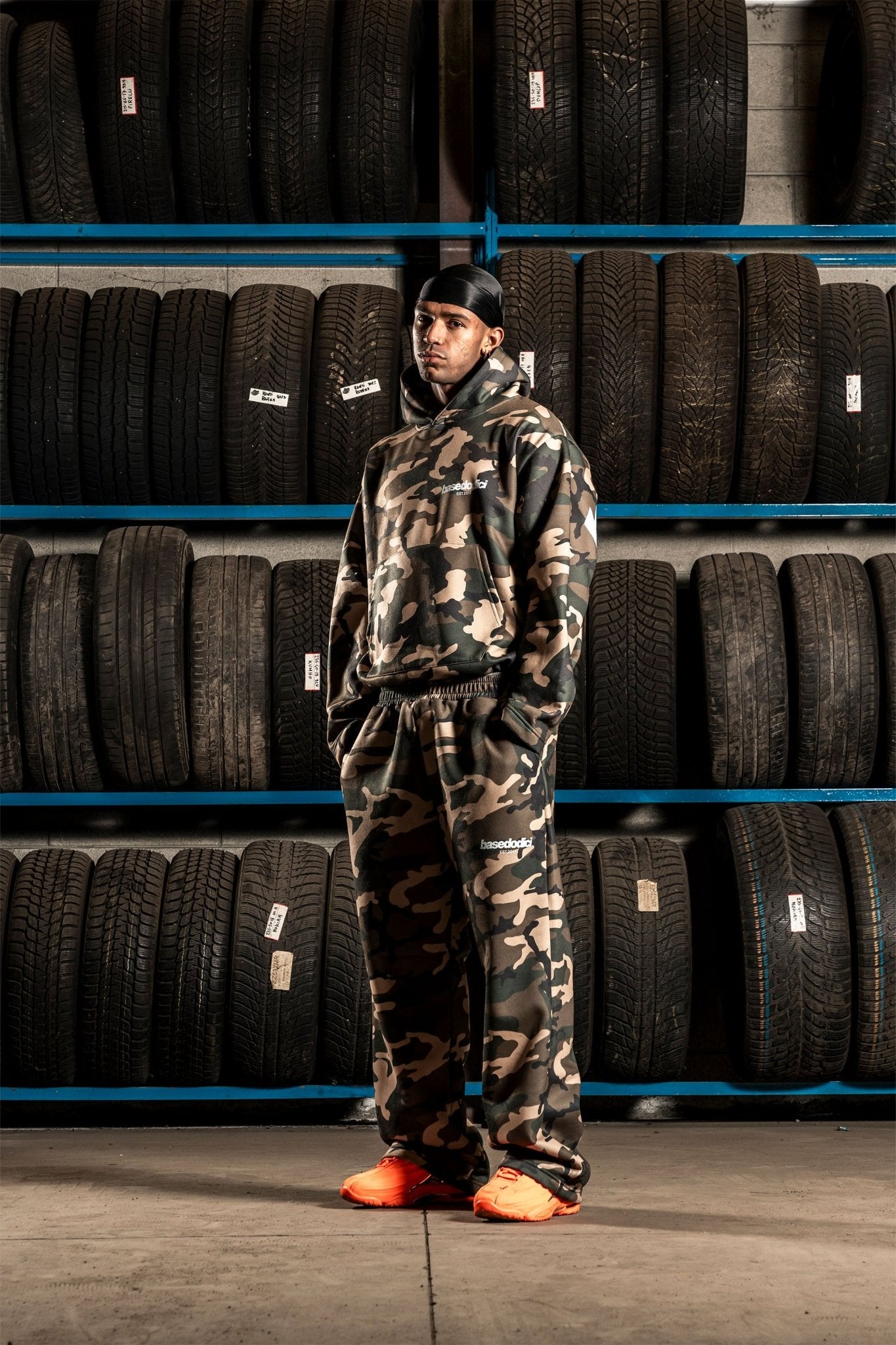 Fleece Pants "DETROIT" Camo Green - BASEDODICI®