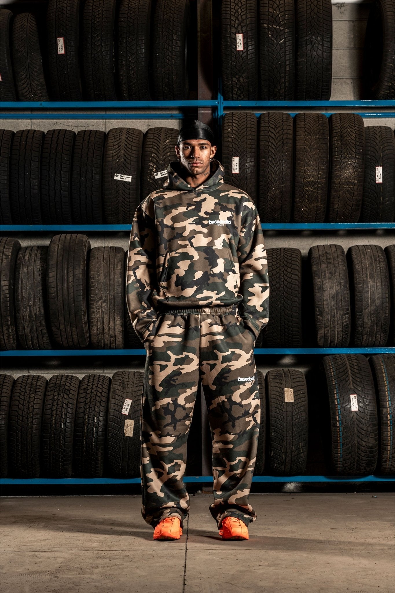Fleece Pants "DETROIT" Camo Green - BASEDODICI®