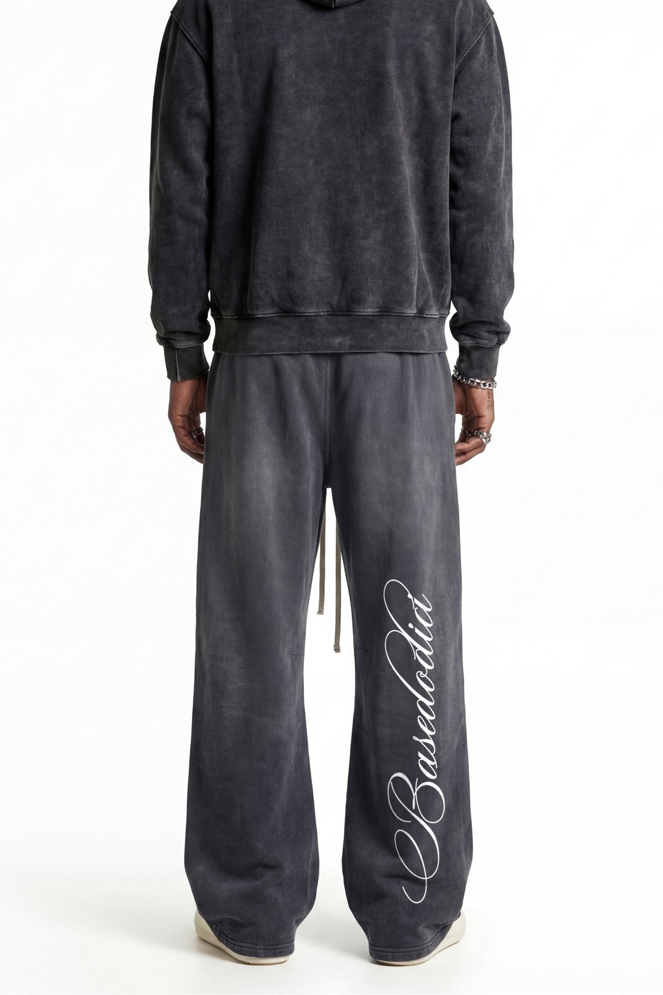 Fleece Pants "FOR DREAMERS" Dark Grey - BASEDODICI®