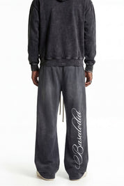 Fleece Pants "FOR DREAMERS" Dark Grey - BASEDODICI®