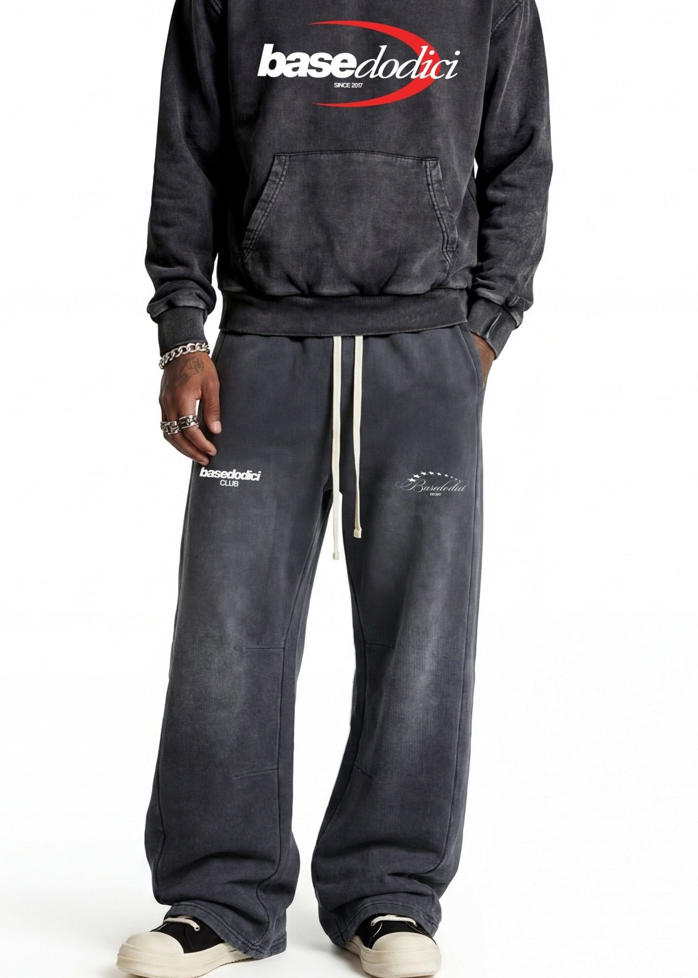 Fleece Pants "FOR DREAMERS" Dark Grey - BASEDODICI®