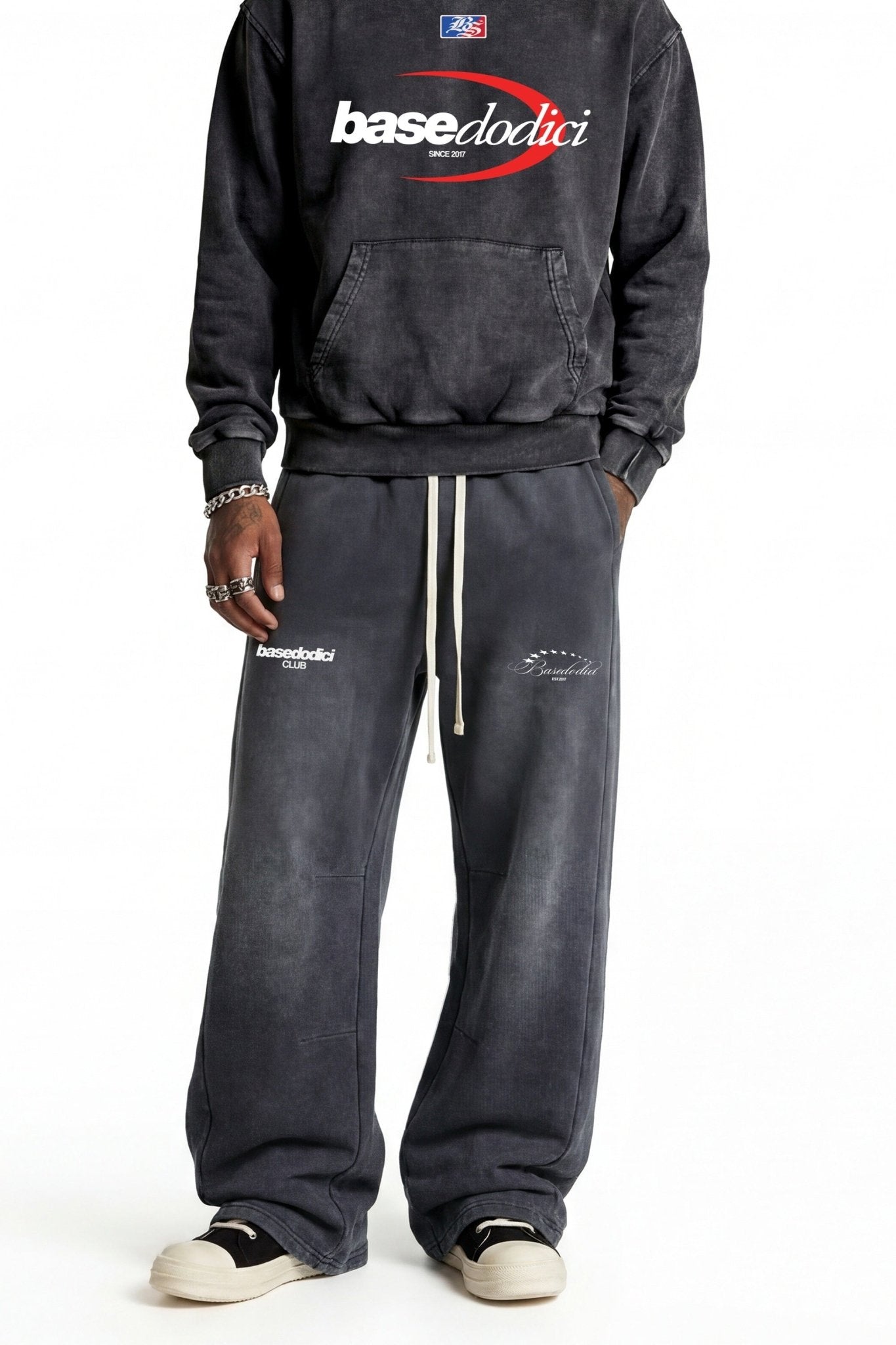 Fleece Pants "FOR DREAMERS" Dark Grey - BASEDODICI®