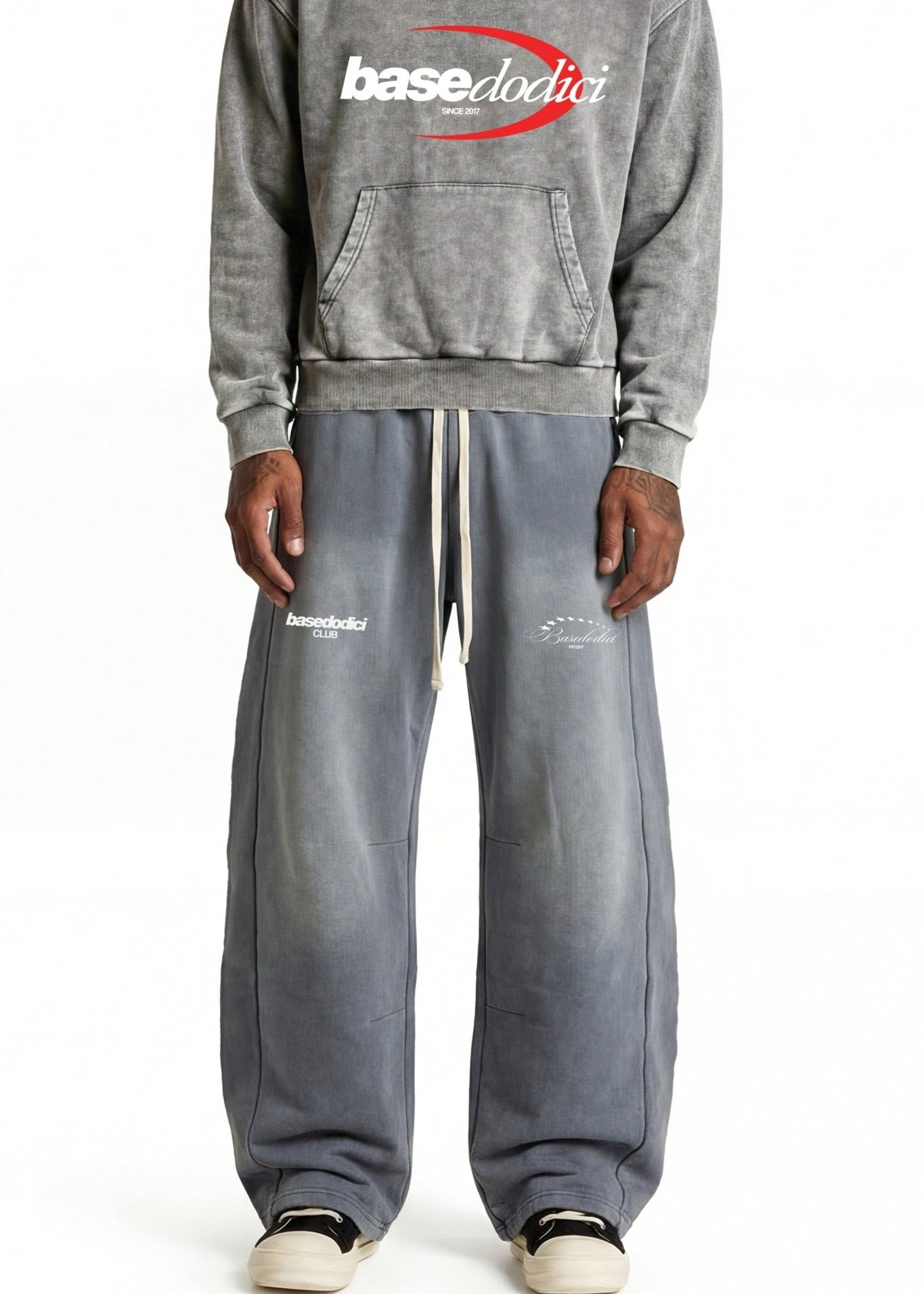 Fleece Pants "FOR DREAMERS" Light Grey - BASEDODICI®