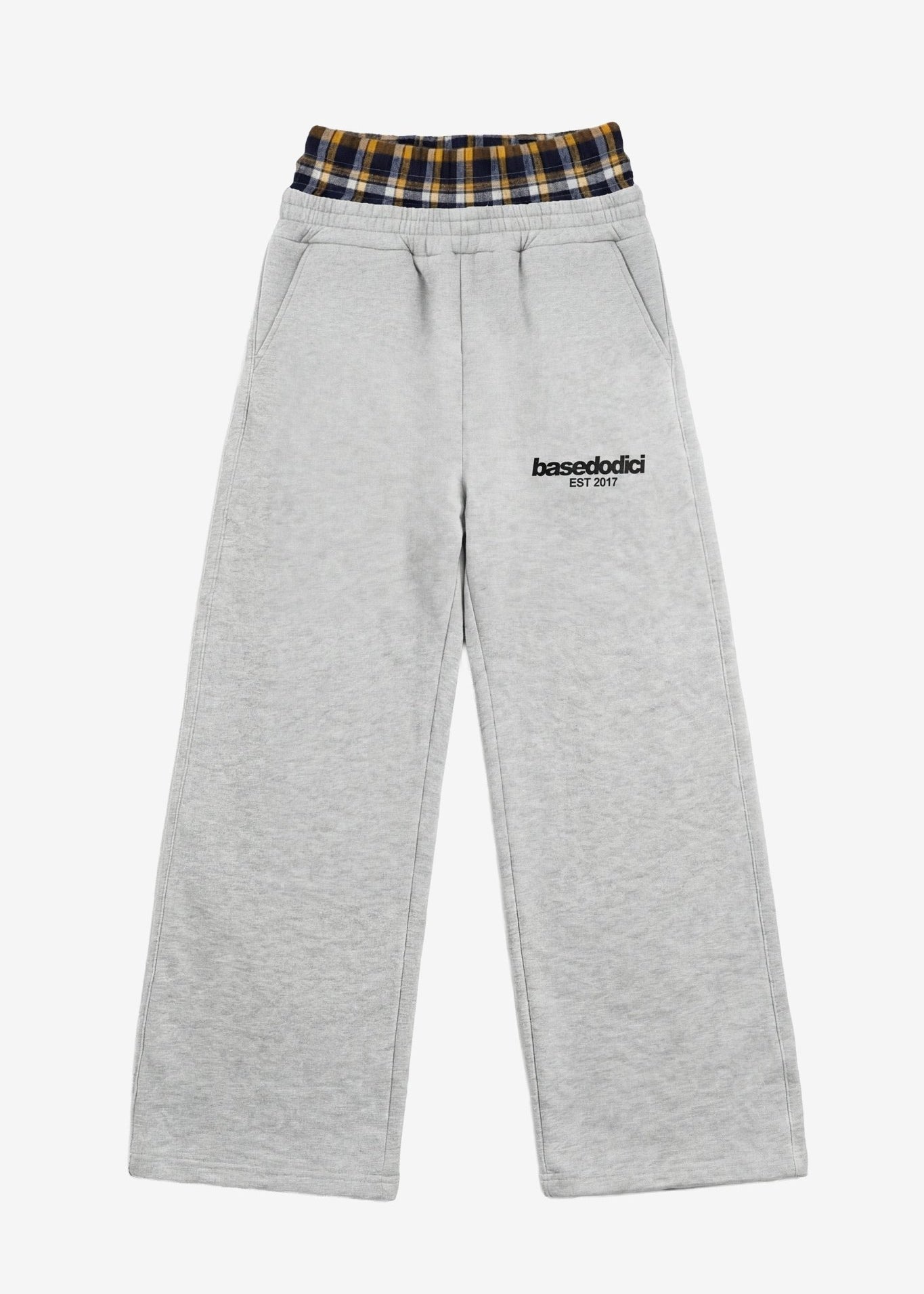 Fleece Pants "RUDEBOY LDN" DoubleLayer AshGrey - BASEDODICI®