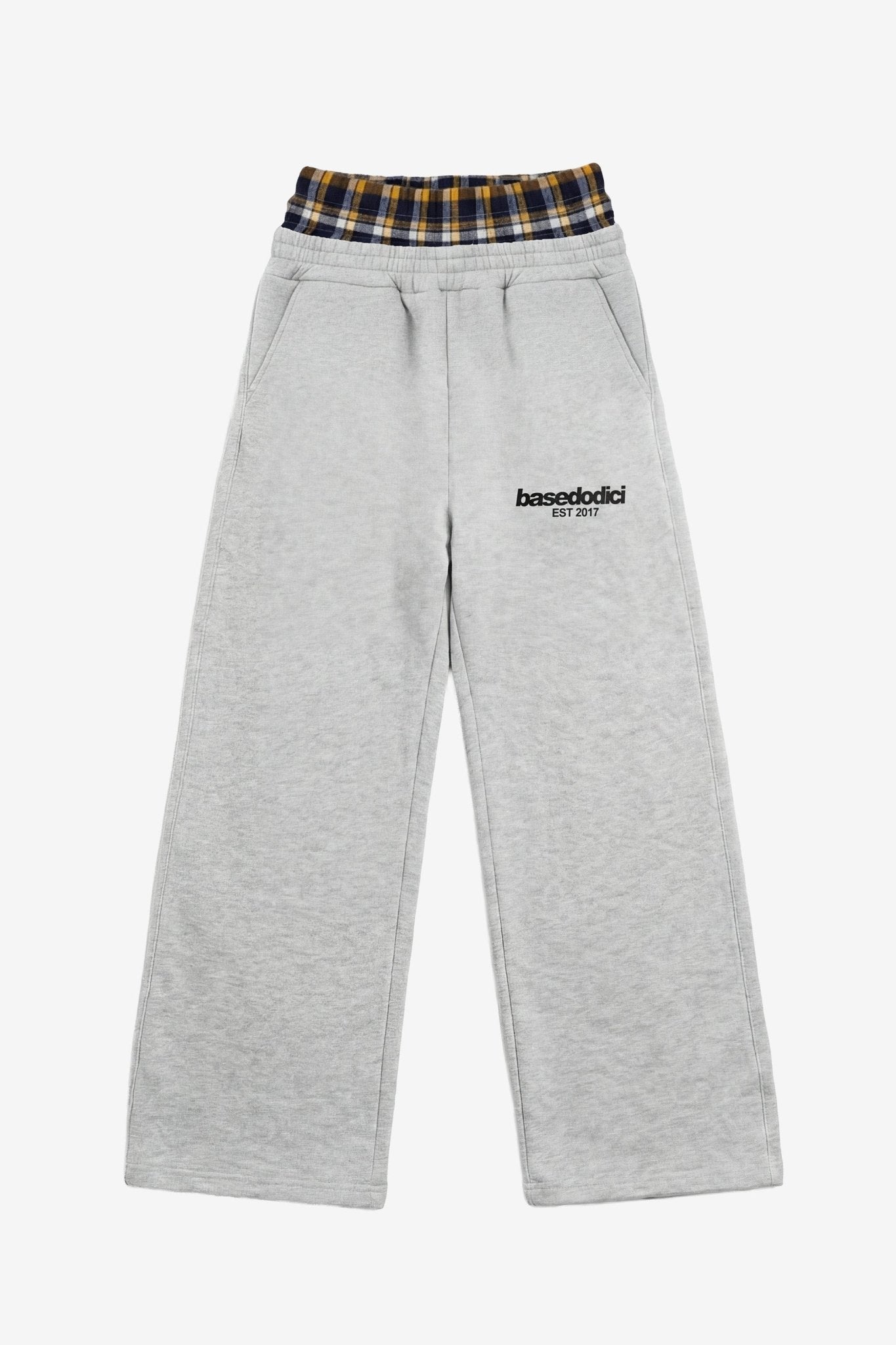 Fleece Pants "RUDEBOY LDN" DoubleLayer AshGrey - BASEDODICI®