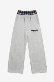 Fleece Pants "RUDEBOY LDN" DoubleLayer AshGrey - BASEDODICI®