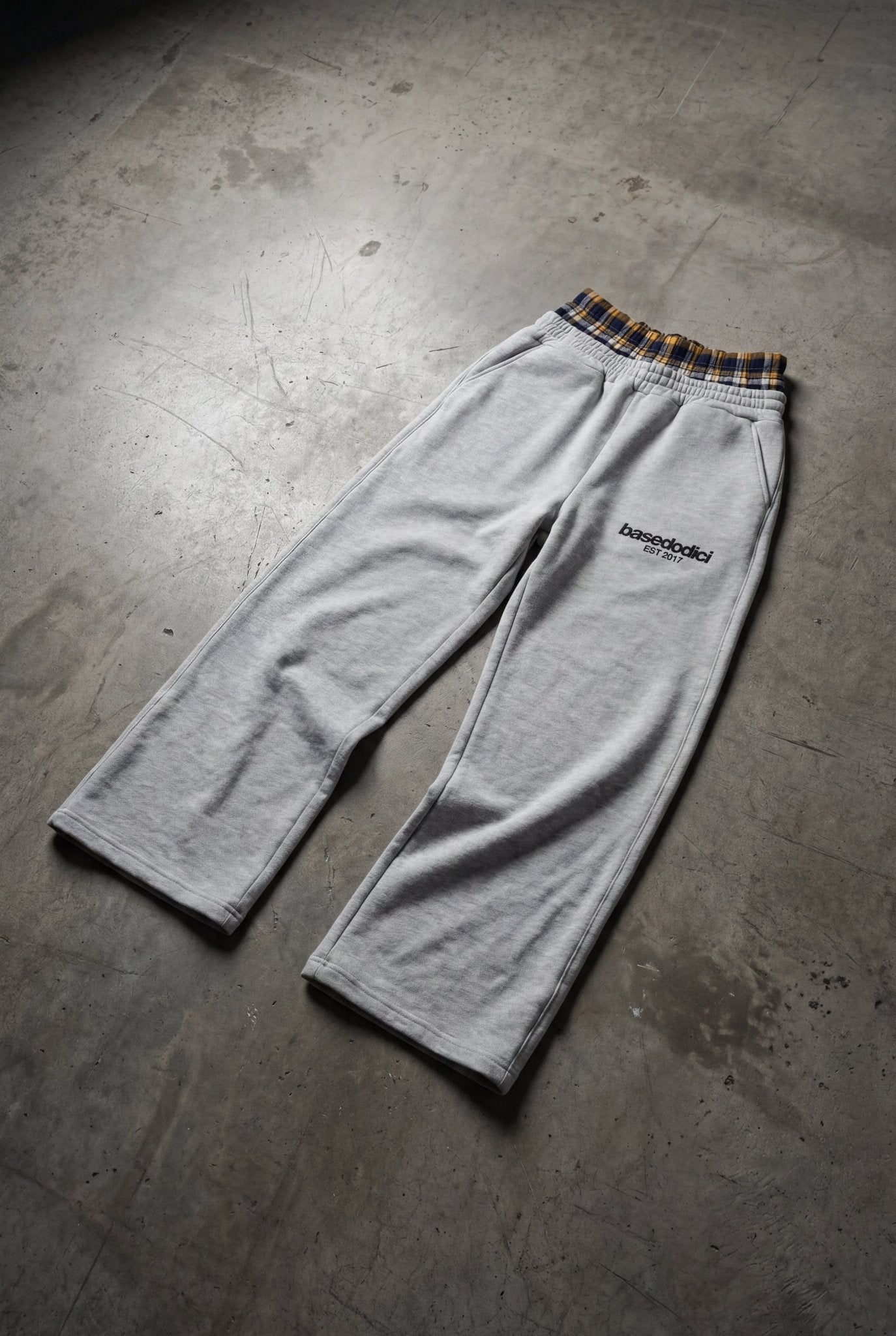Fleece Pants "RUDEBOY LDN" DoubleLayer AshGrey - BASEDODICI®
