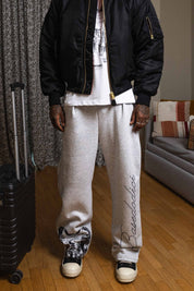 Fleece Pants "WORLD TOUR" Scarface AshGrey - BASEDODICI®