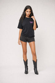 T-Shirt "COPY&PASTE" ViveFeliz Black/GlitterPink