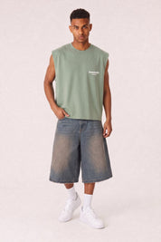 Tank "TEAM012" BackLogo Green