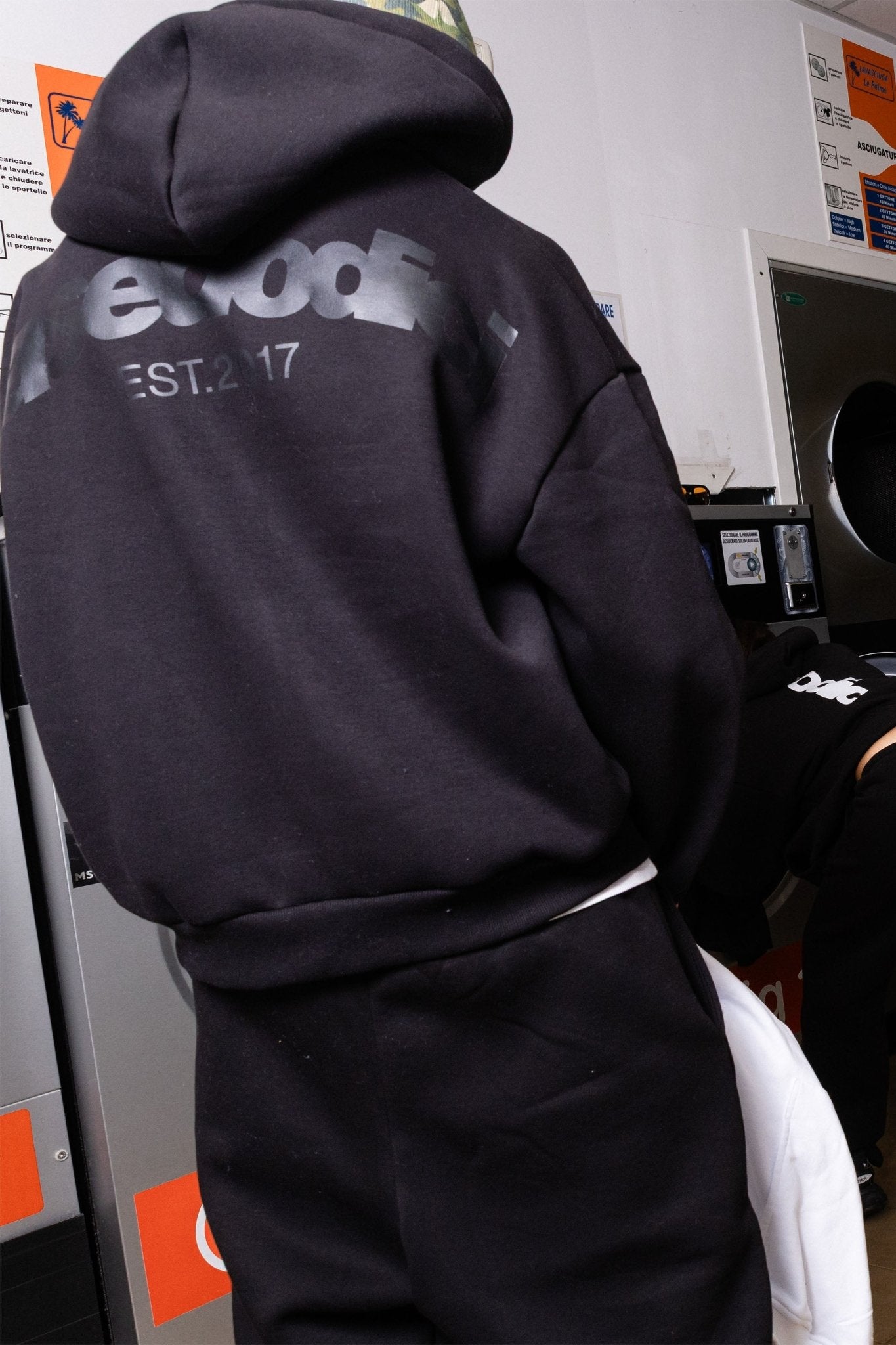 Full Zip "COMFY" Back Logo Black/Tone - BASEDODICI®