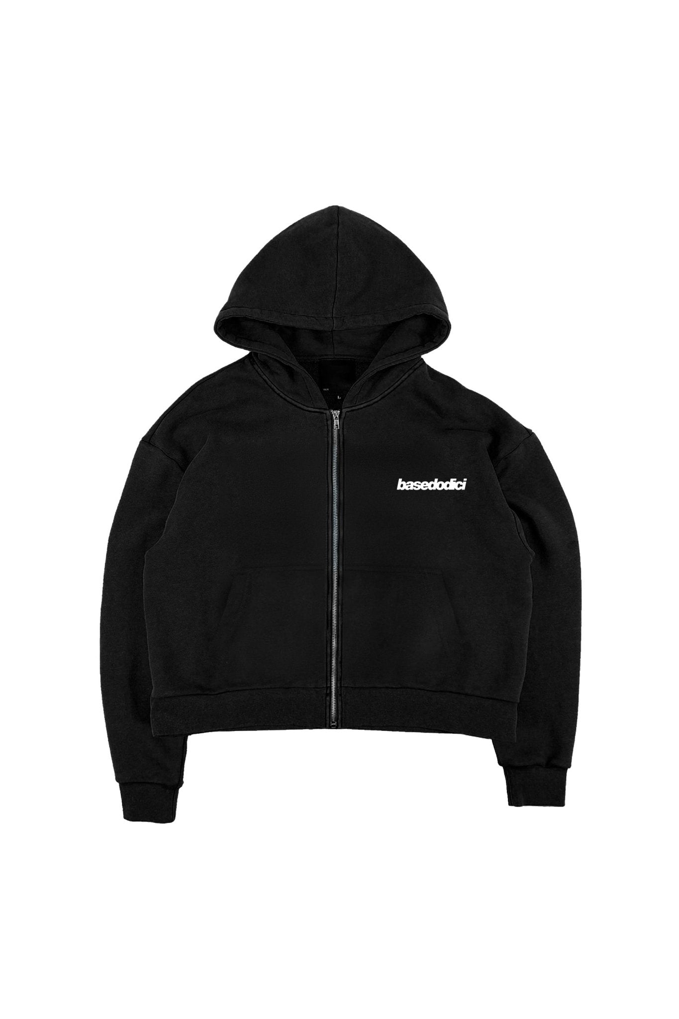 Full Zip "COMFY" Back Logo Black/White - BASEDODICI®
