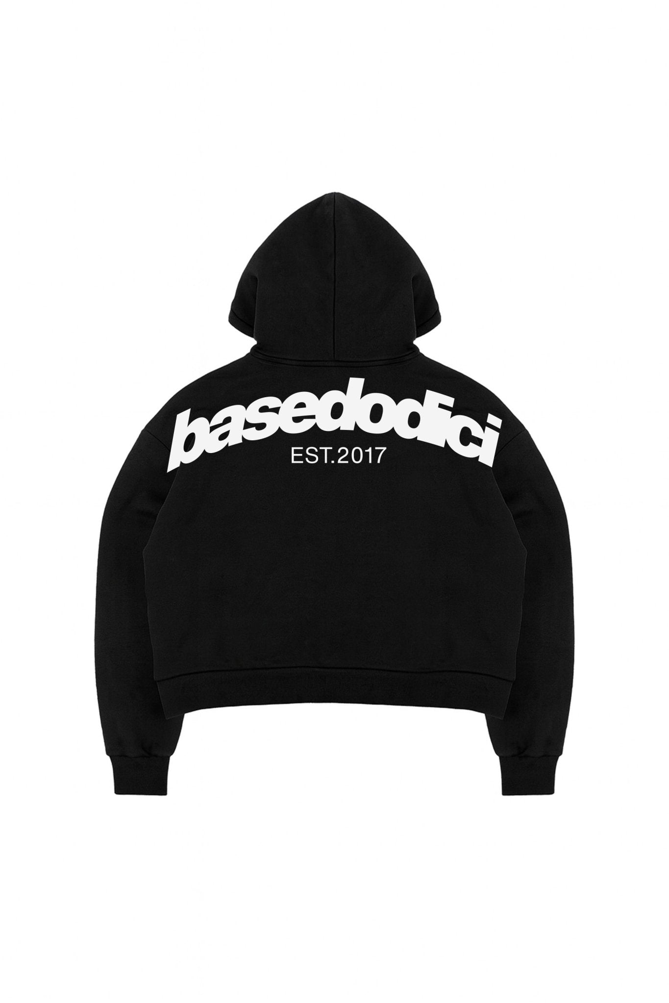 Full Zip "COMFY" Back Logo Black/White - BASEDODICI®