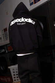 Full Zip "COMFY" Back Logo Black/White - BASEDODICI®
