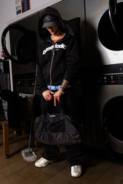 Full Zip "COMFY" Front Logo Black/White - BASEDODICI®