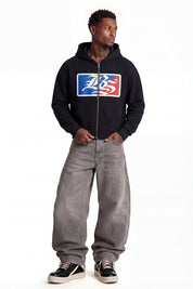 Full Zip "FOR DREAMERS" League Black - BASEDODICI®