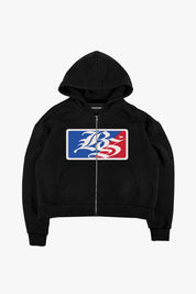 Full Zip "FOR DREAMERS" League Black - BASEDODICI®
