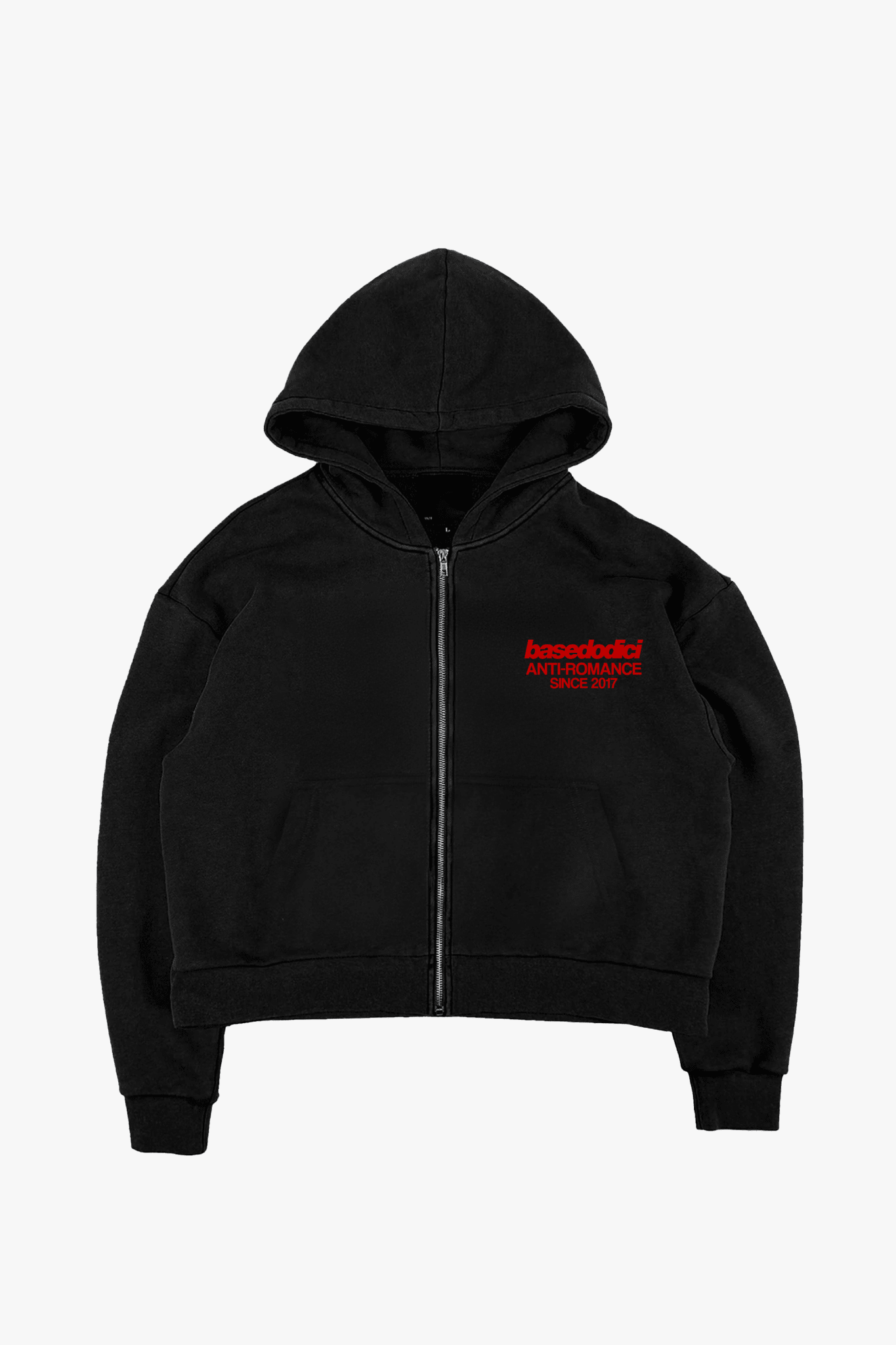 Full Zip "KILLED ROMANCE" Black/Red - BASEDODICI®